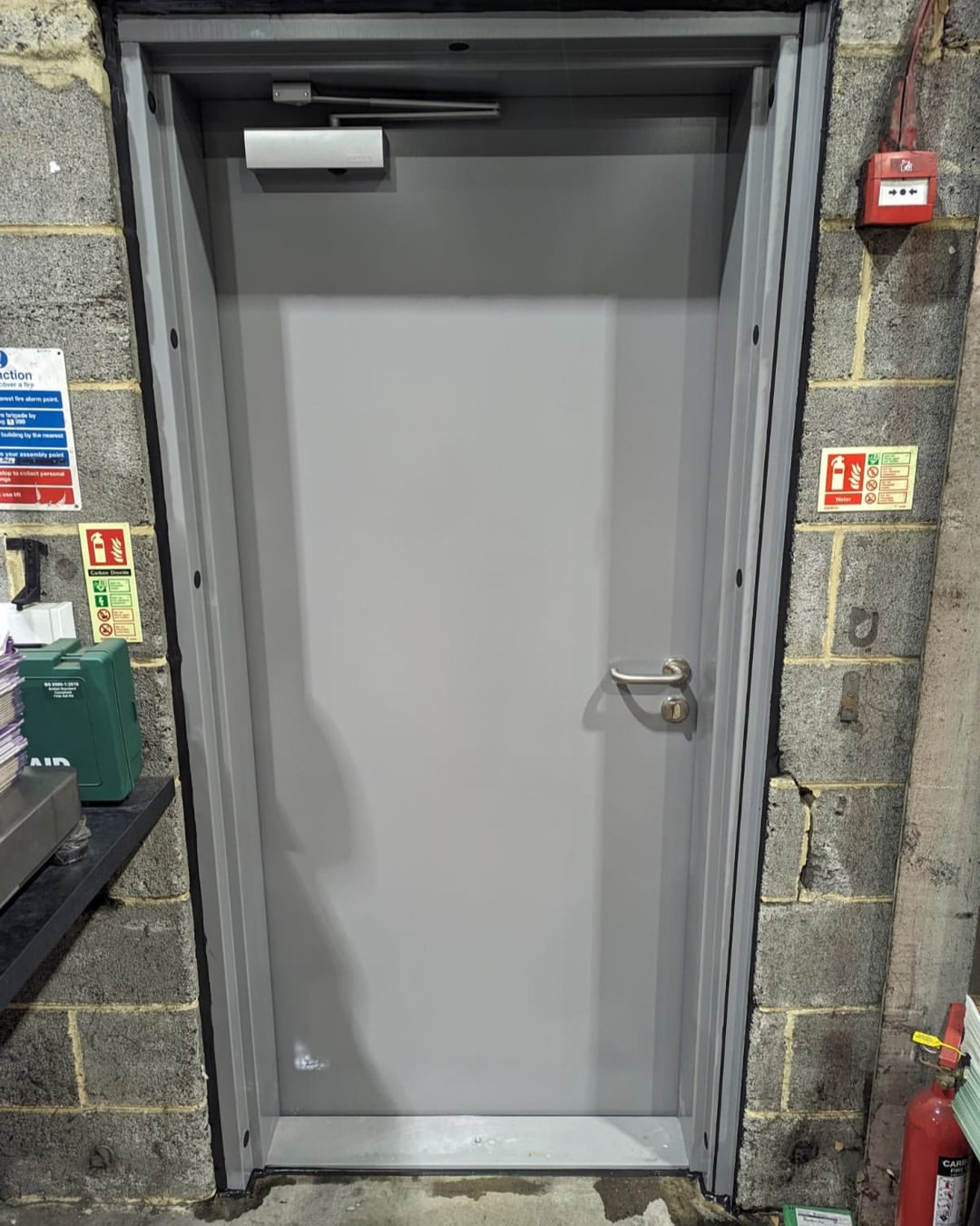 Completed steel door installation providing improved security in Cardiff
